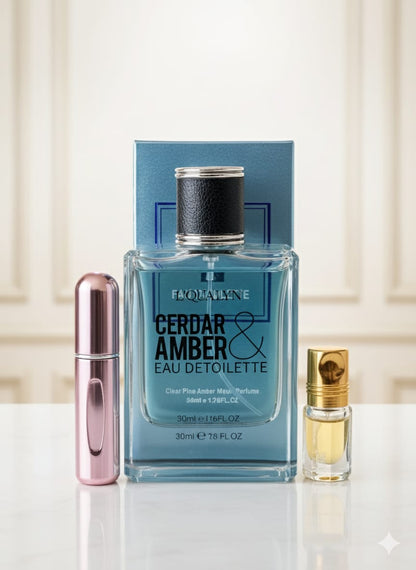 3 IN 1 SUMMER CLEARANCE SALE CEADER AMBER REFILLER AND ATTAR