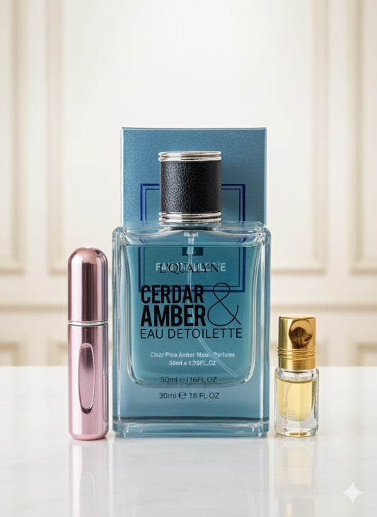 3 IN 1 SUMMER CLEARANCE SALE CEADER AMBER REFILLER AND ATTAR