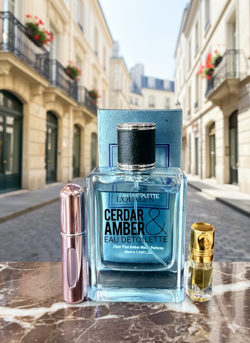 3 IN 1 SUMMER CLEARANCE SALE CEADER AMBER REFILLER AND ATTAR