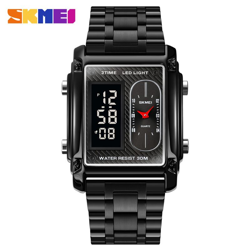 SKEMI HORIZENTAL DUAL TIME WATCH